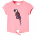 Tricou pentru copii, roz fosforescent, 92 thumbnail 1