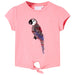 Tricou pentru copii, roz fosforescent, 104 thumbnail 1