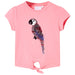 Tricou pentru copii, roz fosforescent, 116 thumbnail 1