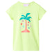 Tricou pentru copii, galben neon, 104 thumbnail 1