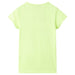 Tricou pentru copii, galben neon, 104 thumbnail 2