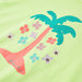 Tricou pentru copii, galben neon, 104 thumbnail 4