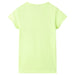 Tricou pentru copii, galben neon, 116 thumbnail 2