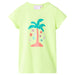 Tricou pentru copii, galben neon, 128 thumbnail 1