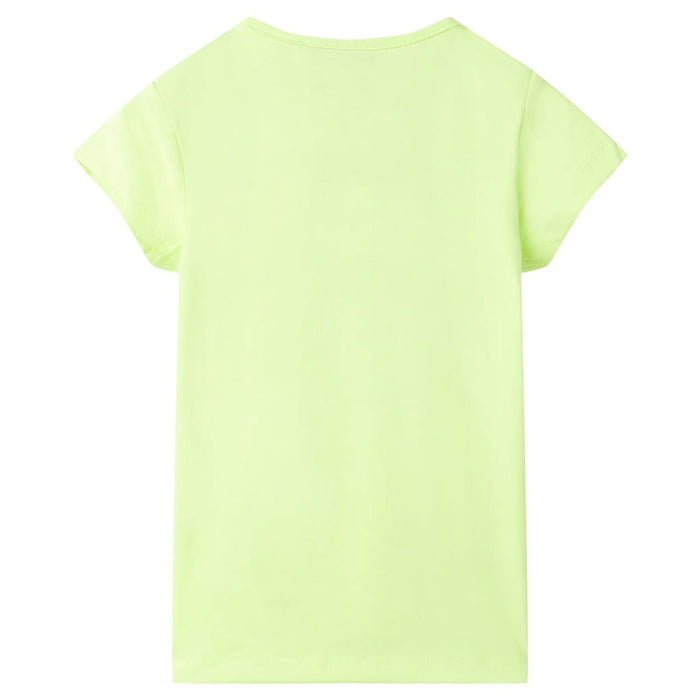 Tricou pentru copii, galben neon, 140