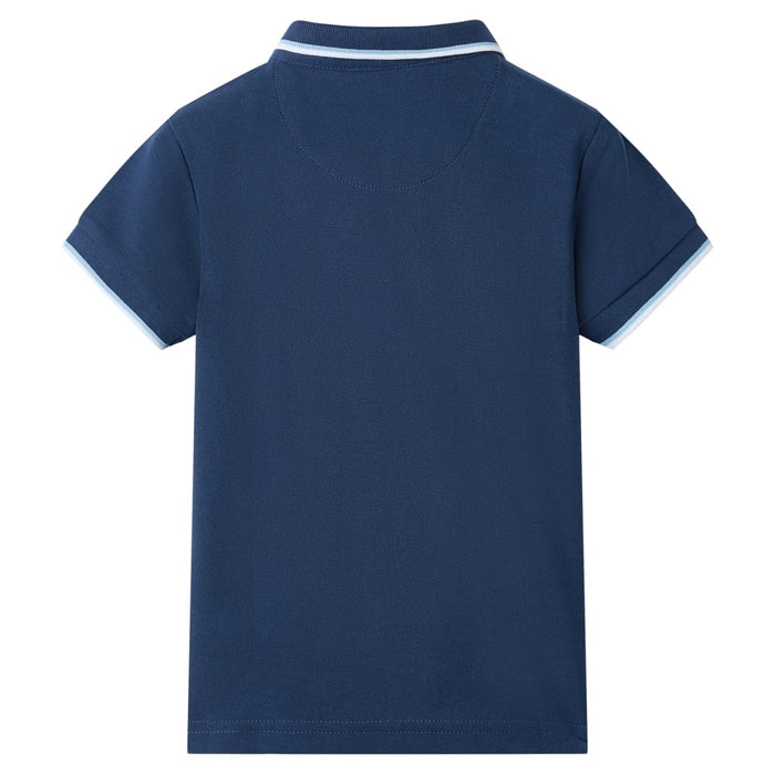 Tricou polo pentru copii, albastru închis, 104