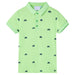 Tricou polo pentru copii, verde neon, 104 thumbnail 1