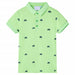 Tricou polo pentru copii, verde neon, 116 thumbnail 1