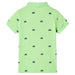 Tricou polo pentru copii, verde neon, 128 thumbnail 2