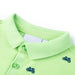 Tricou polo pentru copii, verde neon, 128 thumbnail 3