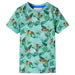 Tricou pentru copii, verde deschis melanj, 92 thumbnail 2