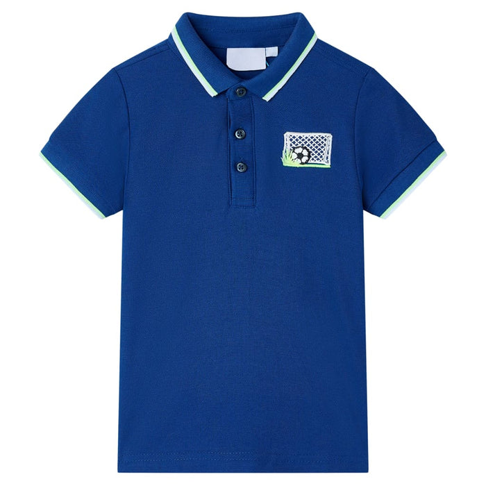 Tricou polo pentru copii, albastru închis, 92