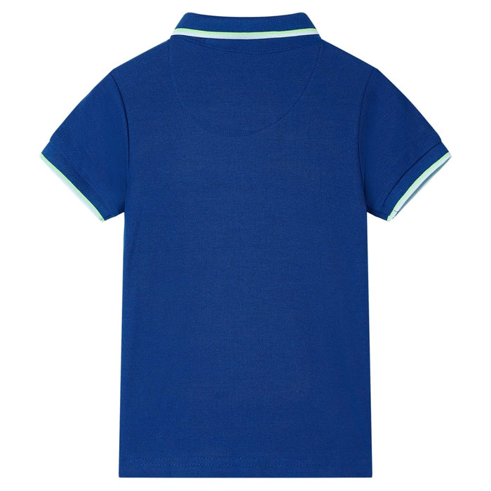 Tricou polo pentru copii, albastru închis, 92