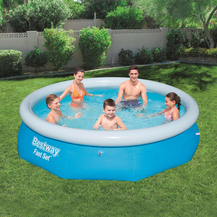 Bestway Piscină gonflabilă Fast Set, 305 x 76 cm, rotundă, 57266