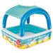 Bestway Piscină de joacă cu baldachin, albastru, 140x140x114 cm, 52192 thumbnail 2