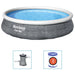 Bestway Set piscină gonflabilă Fast Set, cu pompă, 396 x 84 cm thumbnail 2