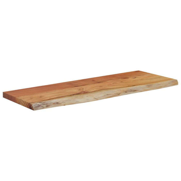 Raft perete 70x30x3,8 cm dreptunghiular lemn acacia margine vie