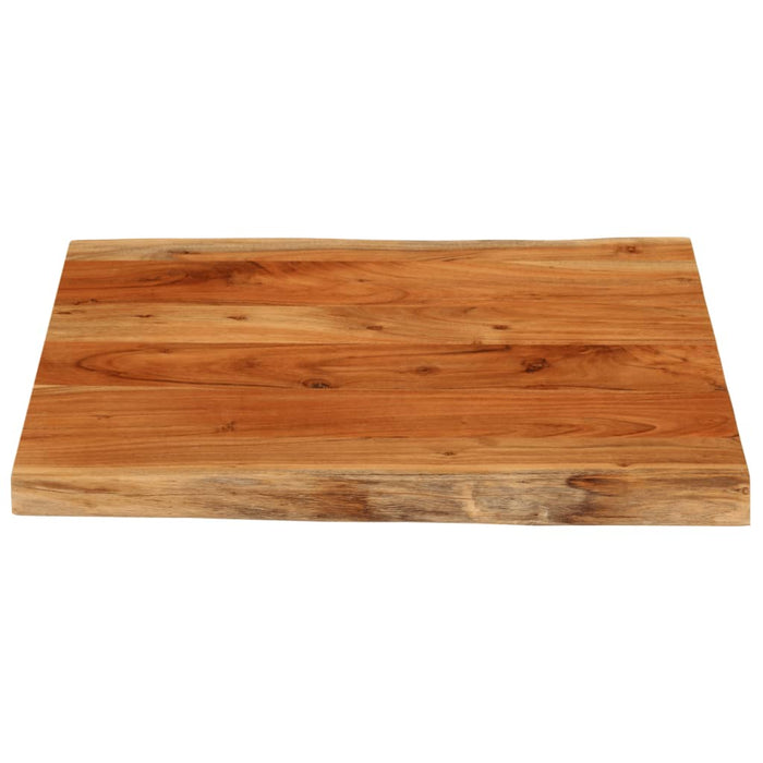 Blat masă 80x80x2,5 cm, pătrat, lemn masiv acacia margine vie