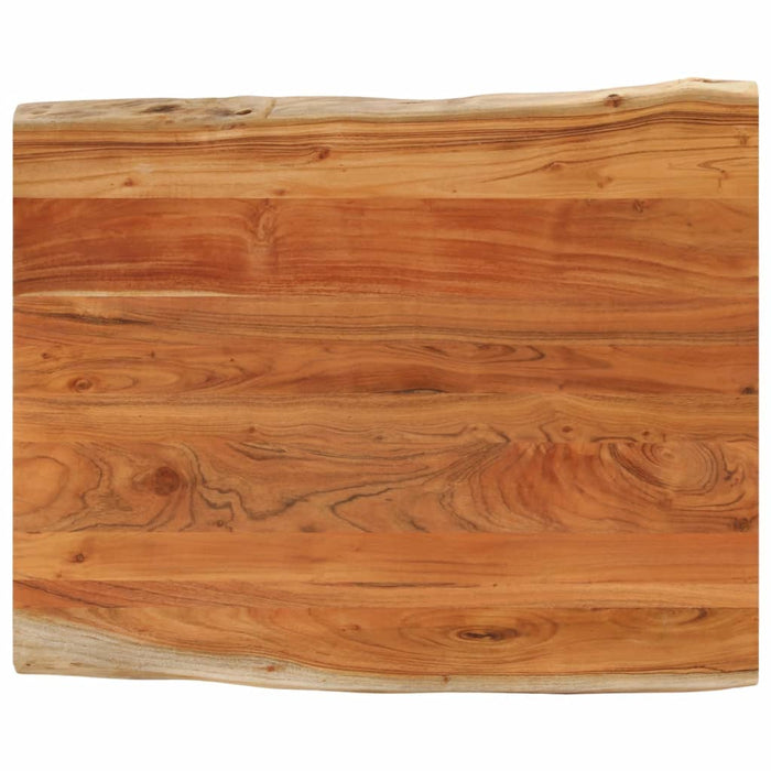 Blat masă 100x80x3,8 cm dreptunghiular lemn acacia margine vie