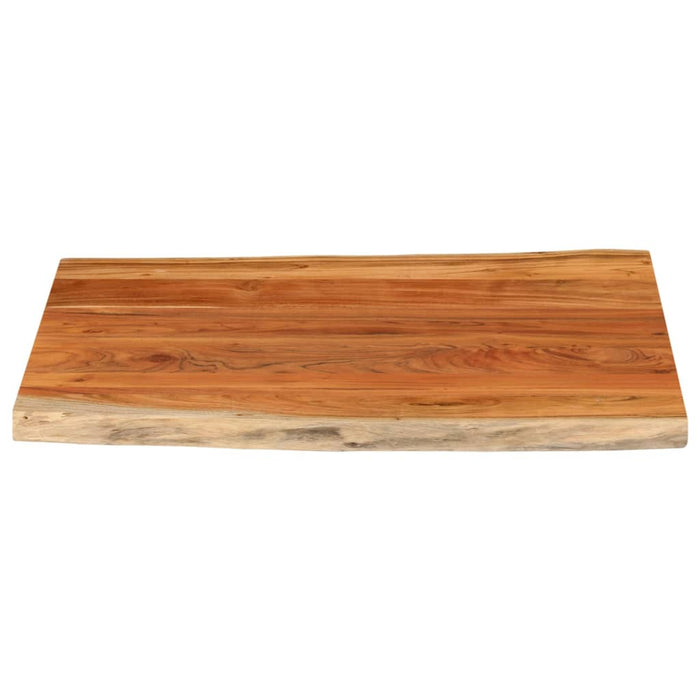 Blat masă 100x80x3,8 cm dreptunghiular lemn acacia margine vie