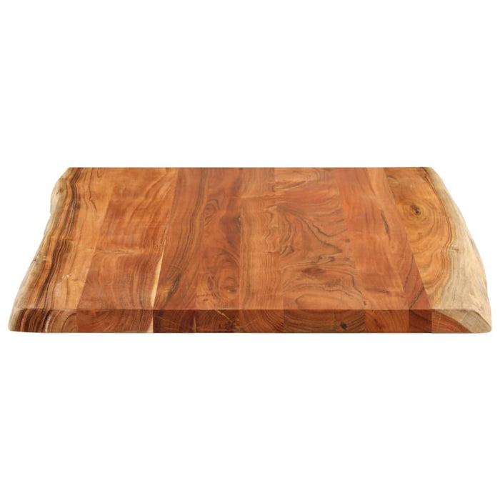 Blat masă 100x80x3,8 cm dreptunghiular lemn acacia margine vie