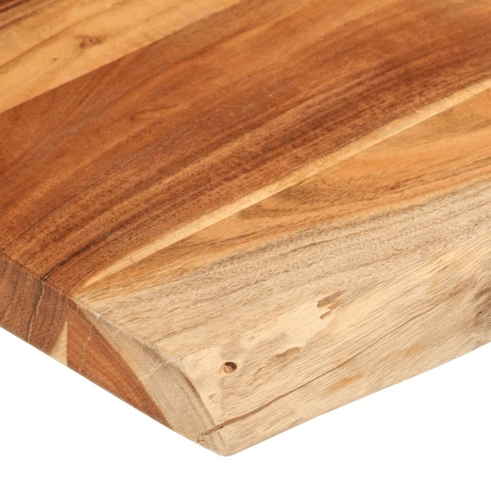 Blat masă 100x80x3,8 cm dreptunghiular lemn acacia margine vie