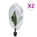 Huse de plante din fleece cu fermoar 2 buc. 70 g/m² 3,93x3 m thumbnail 1