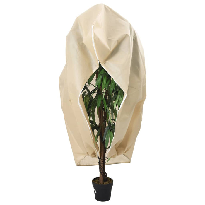 Huse de plante din fleece cu fermoar 2 buc. 70 g/m² 3,14x2,5 m