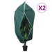 Huse de plante din fleece cu fermoar 2 buc. 70 g/m² 3,14x2,5 m thumbnail 1