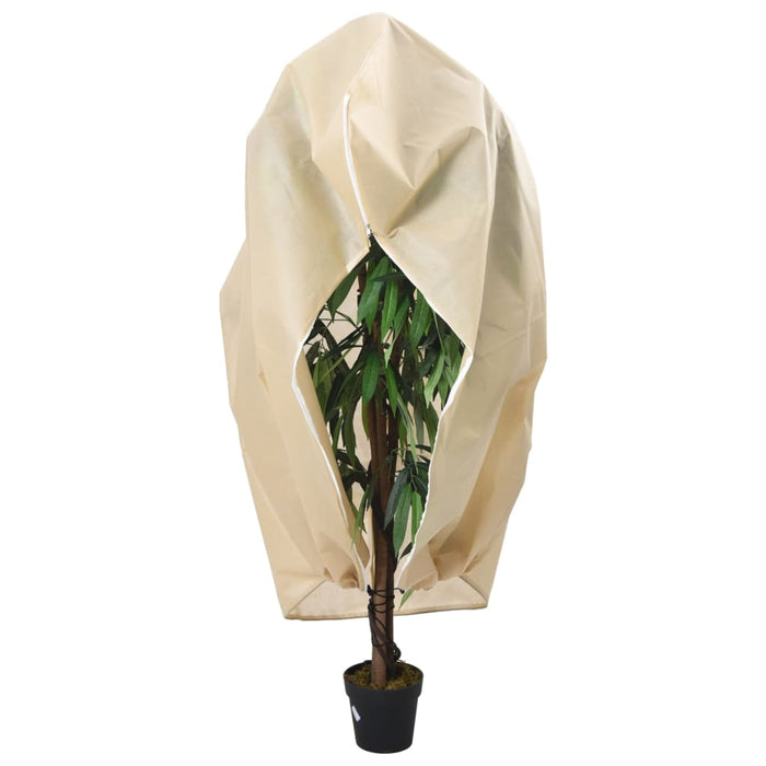 Protecție de fleece plante cu fermoar 4 buc 70 g/m² 3,14x2,5 m