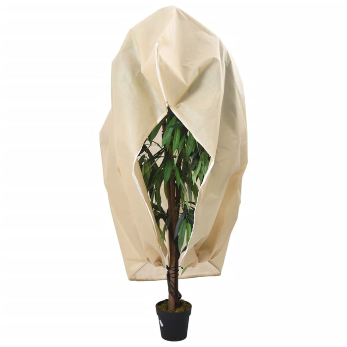 Protecție de fleece plante cu fermoar 4 buc 70 g/m² 3,93x3,5 m