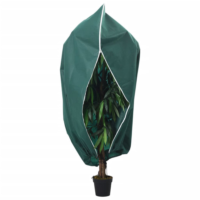 Protecție de fleece plante cu fermoar 4 buc 70 g/m² 3,93x3,5 m