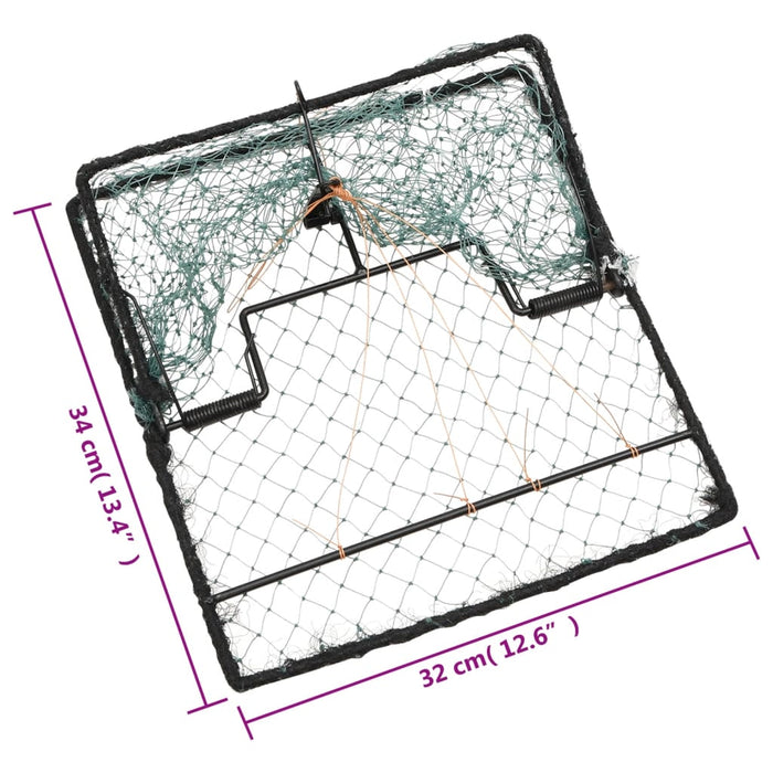 Capcană pentru păsări, verde, 34x32 cm, oțel