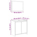 Set mobilier de baie, 2 piese, stejar fumuriu, lemn prelucrat thumbnail 9