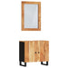 Set mobilier de baie, 2 piese, lemn masiv de acacia thumbnail 2