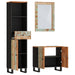 Set mobilier de baie, 3 piese, lemn masiv reciclat thumbnail 3