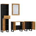 Set mobilier de baie, 4 piese, lemn masiv de mango thumbnail 3