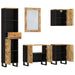 Set mobilier de baie, 5 piese, lemn masiv de mango thumbnail 3