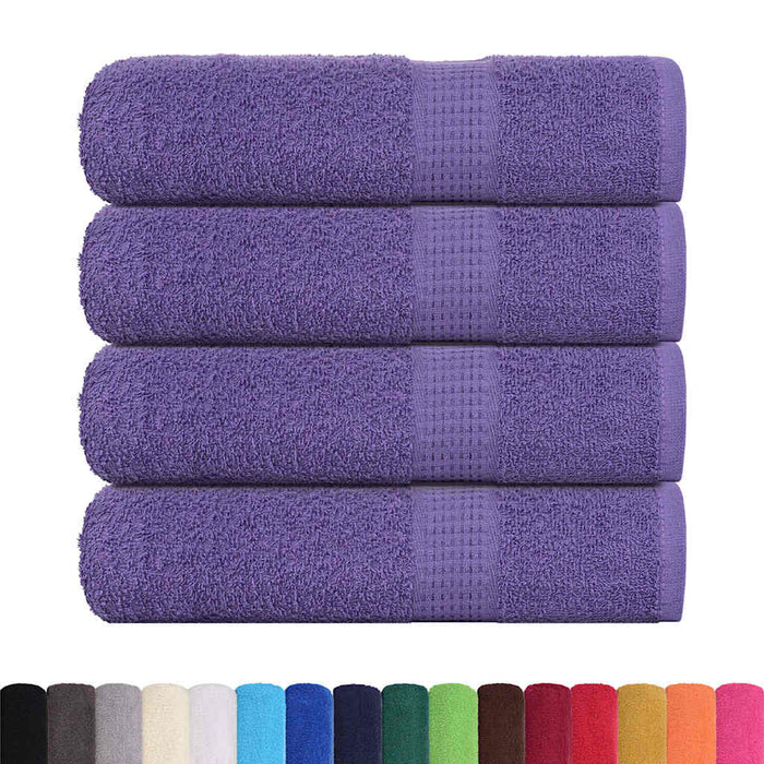 Prosoape de duș 4 buc Violet 70x140 cm 360 g/m² 100% bumbac