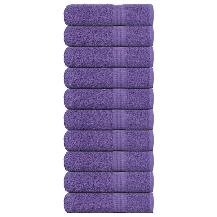 Prosoape de duș 10 buc Violet 70x140 cm 360 g/m² 100% bumbac