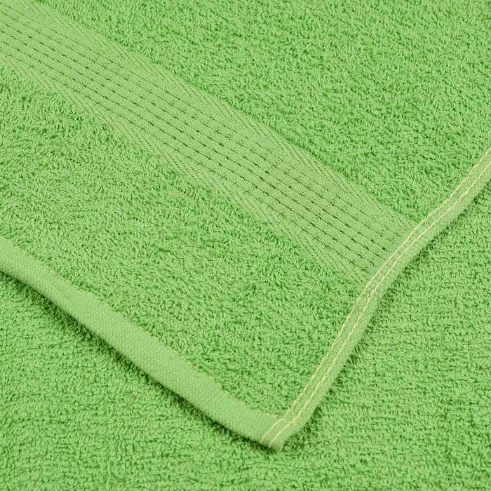 Prosoape de duș 2 buc Verde măr 70x140 cm 360 g/m² 100% bumbac