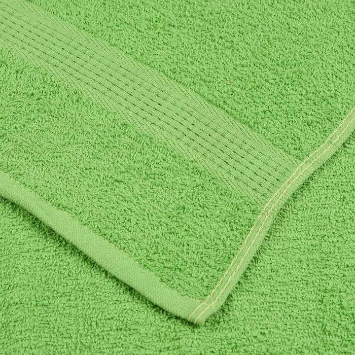 Prosoape de duș 10 buc Verde măr 70x140 cm 360 g/m² 100% bumbac