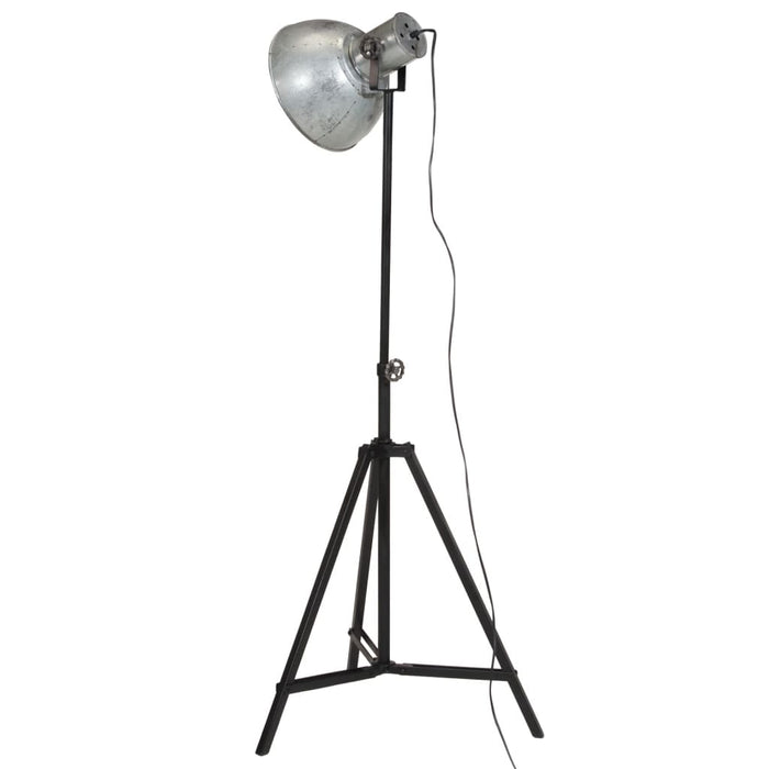 Lampă de podea 25 W, argintiu vintage, 61x61x90/150 cm, E27