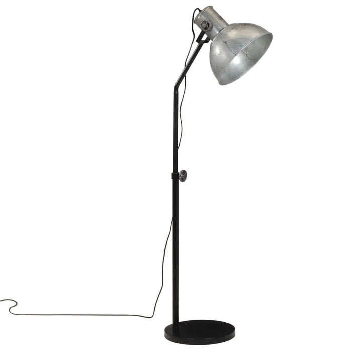 Lampă de podea 25 W, argintiu vintage, 30x30x90-150 cm, E27