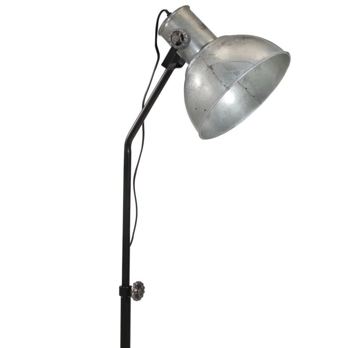 Lampă de podea 25 W, argintiu vintage, 30x30x90-150 cm, E27