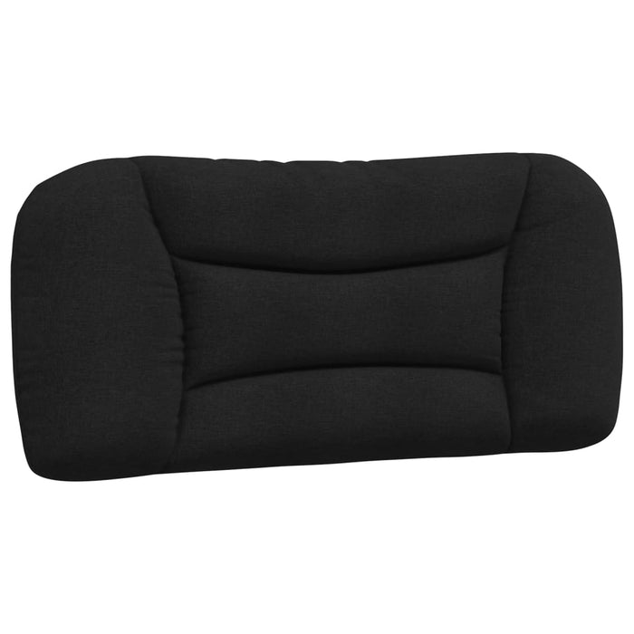 Pernă pentru tăblie de pat, negru, 80 cm, material textil