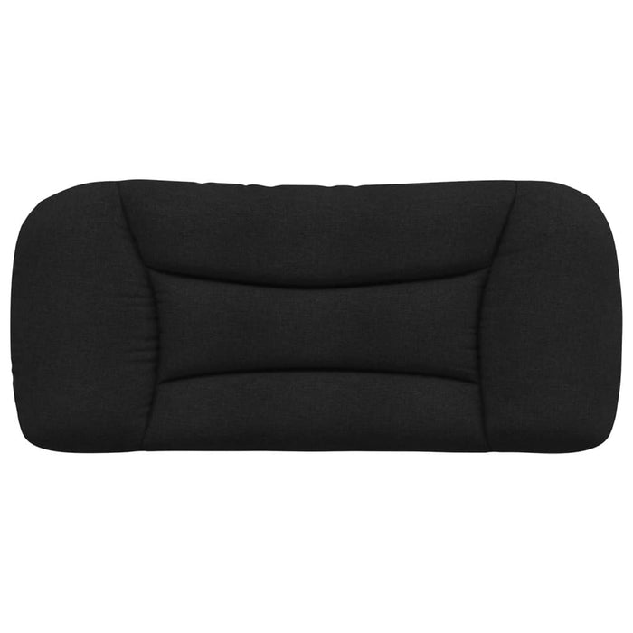 Pernă pentru tăblie de pat, negru, 80 cm, material textil