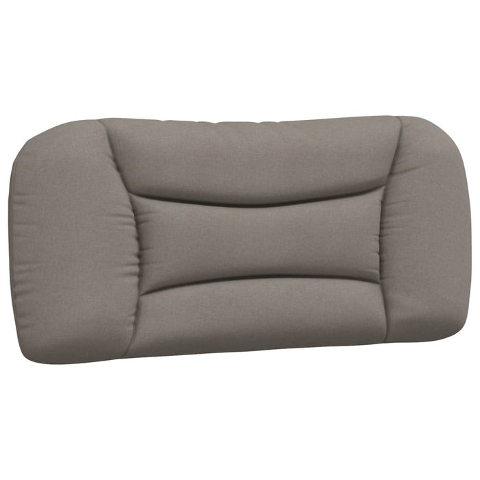 Pernă pentru tăblie de pat, gri taupe, 80 cm, material textil