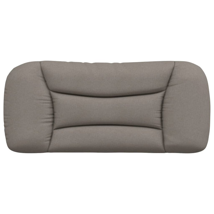 Pernă pentru tăblie de pat, gri taupe, 80 cm, material textil