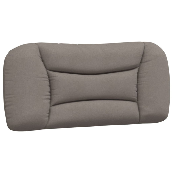 Pernă pentru tăblie de pat, gri taupe, 90 cm, material textil